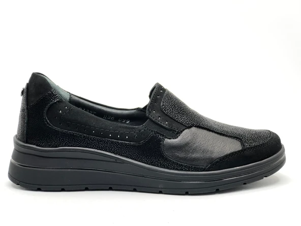 Forelli Faye Hakiki Deri Ortopedik Comfort Kadın Casual Ayakkabı - Resim 2