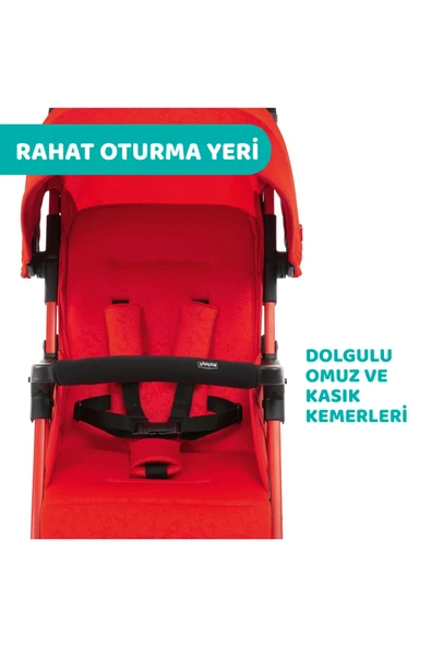 Chicco Ohlala 3 Bebek Arabası Red Passion - 7