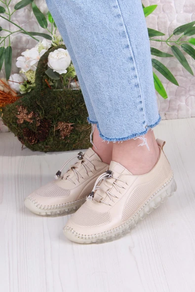 Mehmet Mete 0006-D Anatomik Rahat Yumuşak Hakiki Deri Kadın Ayakkabı - 7