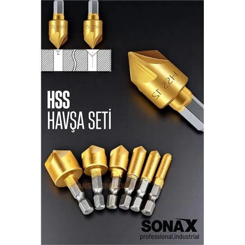 Modacar 6 lı HSS Havşa Seti - Havşa Matkap Ucu Seti