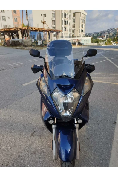 MOTOCAM Honda Silverwing SWT 400 Siperlik Ön Cam 2006 2009 Model 52cm Şeffaf Renkli 4mm