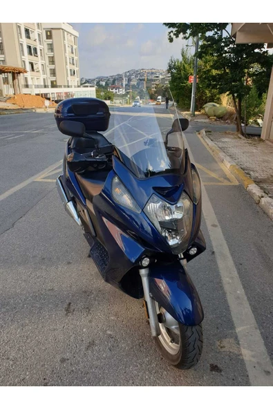 MOTOCAM Honda Silverwing SWT 400 Siperlik Ön Cam 2006 2009 Model 52cm Şeffaf Renkli 4mm - 2