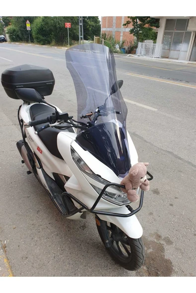 MOTOCAM Honda Pcx Siperlik Ön Cam 2018 2020 Model 83cm Füme Renkli UZUN CAM