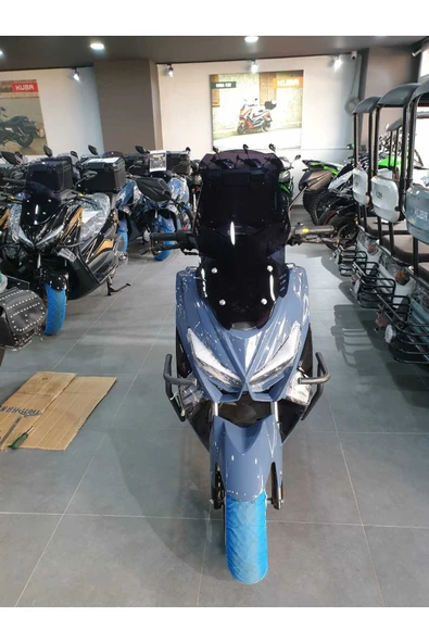 MOTOCAM Küba Newcity 125 Siperlik Ön Cam 2023-2025 Model 75cm Siyah Renkli 4mm UZUN CAM