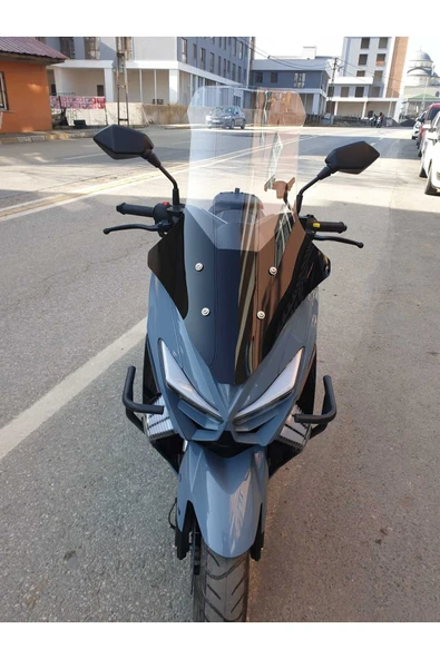 MOTOCAM Küba Chia 125 Siperlik Ön Cam 2023-2025 Model 78cm şeffaf Renkli 4mm UZUN CAM