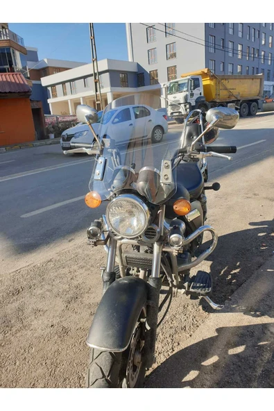 MOTOCAM Küba Süperlight 125 150 200 Siperlik Ön Cam 2008 2016 Model 53cm Şeffaf Renkli 4mm APARAT GÖNDERİLMEYECEK - 2