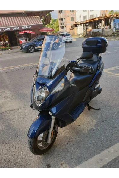 MOTOCAM Honda Silverwing SWT 400 Siperlik Ön Cam 2006 2009 Model 52cm Şeffaf Renkli 4mm - 3