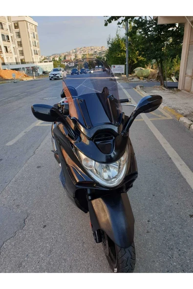 MOTOCAM Kymco Xciting 250 500 İ Siperlik Ön Cam 2008 2012 Model 62cm Füme Renkli 4mm - 2