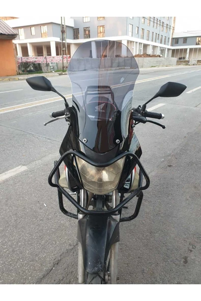 MOTOCAM Honda CBF 150 Siperlik Ön Cam 2005 2017 Model 51cm Füme Renkli 4mm