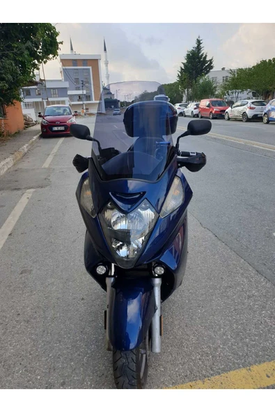 MOTOCAM Honda Silverwing SWT 400 Siperlik Ön Cam 2006 2009 Model 52cm Füme Renkli 4mm