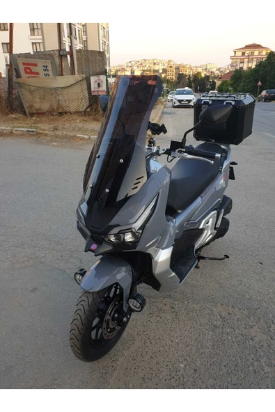 MOTOCAM RKS Freccia 150 Siperlik Ön Cam 2022-2025 Model 65cm Siyah Renkli 4mm ORTA BOYLU CAM - 3