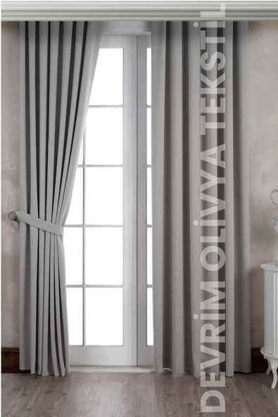 SHY TEKSTİL Lüks 1. Sınıf Özel Dikim TaşRengi Blackout Işık Geçirmez Fon Perde Ekstraforlu Karartma Blackout