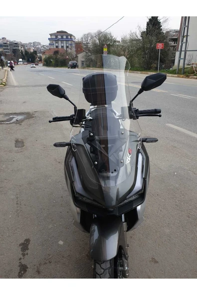 MOTOCAM RKS Veloce 150 Siperlik Ön Cam 2023-2025 Model 75cm Şeffaf 4mm UZUN CAM