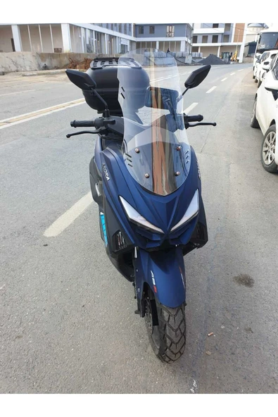 MOTOCAM Arora Max T 150 Siperlik Ön Cam 2022-2025 Model 55cm Şeffaf Renkli 4mm KISA SPOR CAM - 2