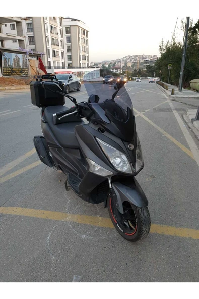 MOTOCAM SYM Joymax 250 İ Siperlik Ön Cam 2015 2016 Model 65cm Füme Renkli 4mm APARAT GÖNDERİLMEYECEK - 2