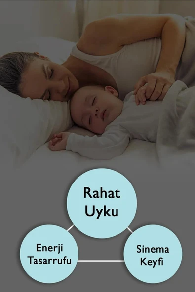 SHY TEKSTİL Lüks 1. Sınıf Özel Dikim Füme Blackout Fon Perde - Işık Geçirmez, Ekstraforlu Karartma - 4