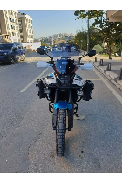 MOTOCAM CF MOTO 450 MT Siperlik Ön Cam 2025 Model 55cm Füme Renkli 4mm UZUN CAM