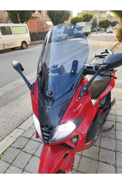 MOTOCAM Gilera Nexus 500 Siperlik Ön Cam 2004-2008 Model 58cm Füme Renkli 4mm - 2