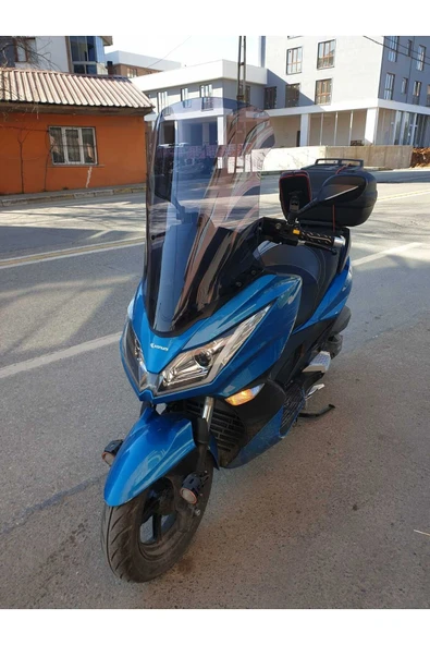MOTOCAM Kanuni Reha 250 Siperlik Ön Cam 2022-2025 Model 72cm Füme Renkli 4mm UZUN CAM - 2