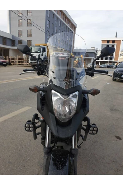 MOTOCAM Honda NC 700 750 X Siperlik Ön Cam 2012 2015 Model 50cm Şeffaf Renkli 4mm ORTA BOYLU CAM