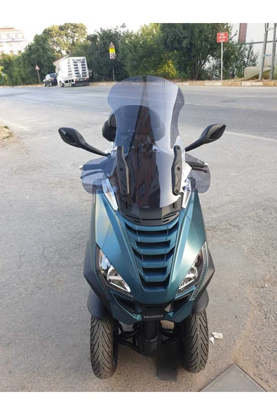 MOTOCAM Peugeot Metropolis 400 Siperlik Ön Cam 2021-2025 Model 68cm Füme Renkli 4mm