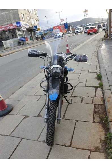 MOTOCAM Hero X Pulse Siperlik Ön Cam 2020 2025 Model 46cm Şeffaf Renkli 4mm