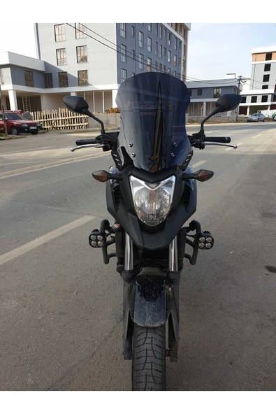 MOTOCAM Honda NC 700 750 X Siperlik Ön Cam 2012 2015 Model 59cm Siyah Renkli 4mm UZUN CAM