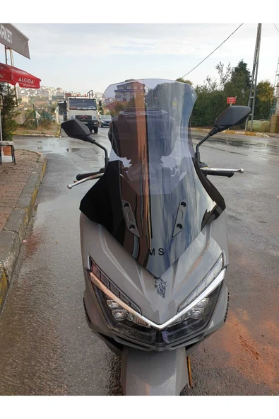 MOTOCAM Mondial Strada 125 Siperlik Ön Cam 2023-2025 Model 75cm Füme Renkli 4mm UZUN CAM
