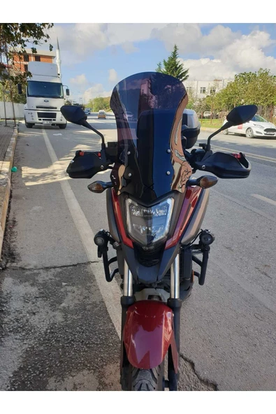 MOTOCAM Honda NC 700 750 X Siperlik Ön Cam 2016 2020 Model 59cm Siyah Renkli 4mm UZUN CAM
