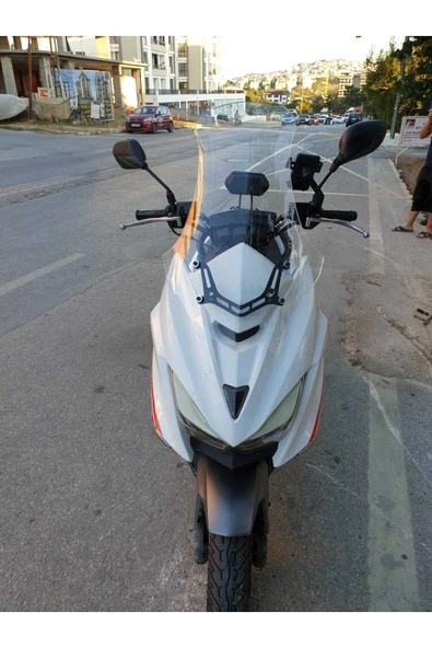 MOTOCAM Motolüx Mtx 125 Siperlik Ön Cam 2022-2025 Model 65cm Şeffaf Renkli 4mm ORTA BOYLU CAM