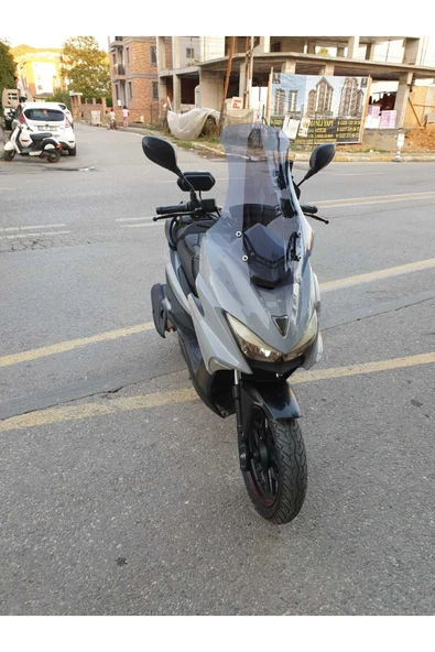 MOTOCAM Motolüx Mtx 125 Siperlik Ön Cam 2022-2025 Model 75cm Füme Renkli 4mm UZUN CAM - 2