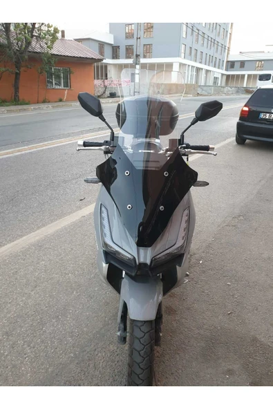 MOTOCAM Motolüx Wow 150  Siperlik Ön Cam 2023-2025 Model 78cm şeffaf Renkli 4mm UZUN CAM