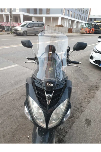 MOTOCAM SYM Joyride 200 Siperlik Ön Cam 2009 2018 Model 53cm Şeffaf Renkli 4mm