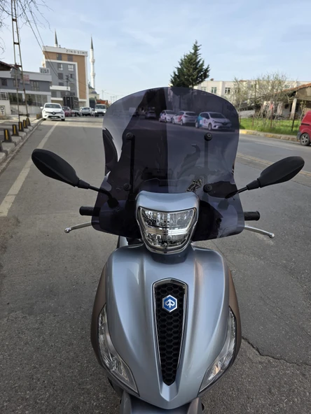MOTOCAM Piaggio Medley S 150 Ön Cam 2021-2025 Model 54cm  Siyah Renkli APARATSIZ GÖNDERİLİR