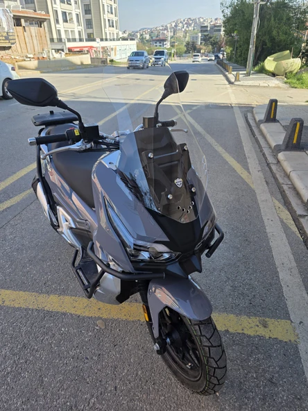 MOTOCAM RKS Freccia 150 Siperlik Ön Cam 2022-2025 Model 55cm Şeffaf Renkli 4mm KISA SPOR CAM - 2