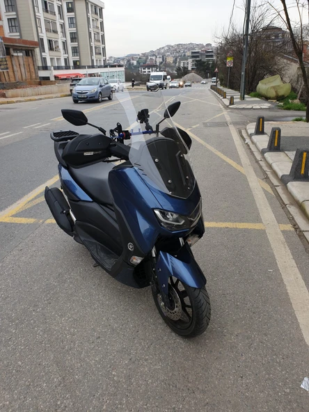 MOTOCAM Yamaha Nmax Siperlik Ön Cam 2021-2024 Model 72cm Şeffaf Renkli 4mm UZUN CAM - 2