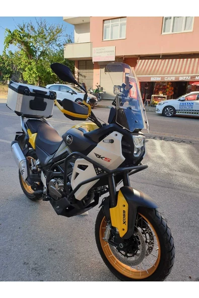 MOTOCAM RKS SVT 650 X Siperlik Ön Cam 2023-2025 Model 50cm Şeffaf Renkli 4mm UZUN CAM - 3