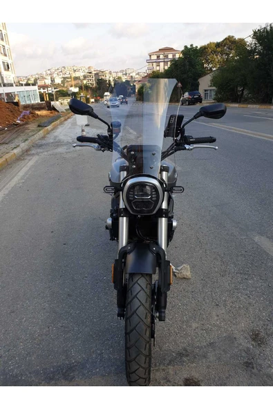 MOTOCAM Voge ACX 525 Siperlik Ön Cam 2023-2025 Model 58cm Şeffaf Renkli 4mm