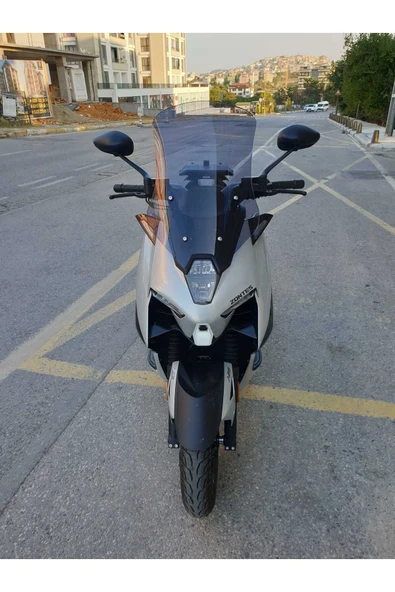 MOTOCAM Zontes ZT 125 Siperlik Ön Cam 2025 Model 55cm Füme Renkli 4mm