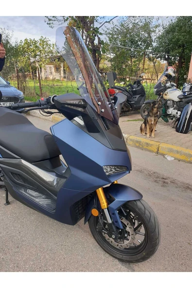 MOTOCAM Yuki Huracan 250 Siperlik Ön Cam 2022-2025 Model 70cm Füme Renkli 4mm - 3