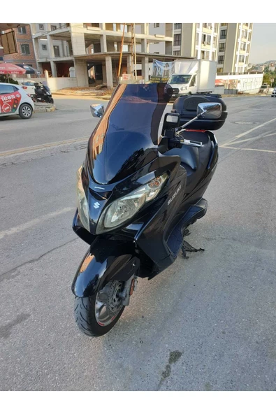 MOTOCAM Suzuki Burgman 400 K7 Siperlik Ön Cam 2007 2015 Model 70cm Siyah Renkli 4mm - 2