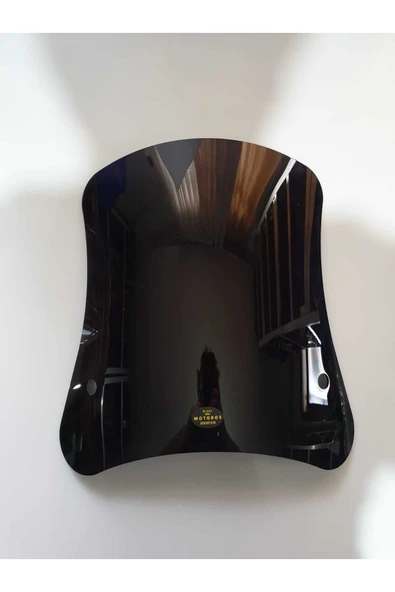 MOTOCAM Vespa Gtv 300 Siperlik Ön Cam 2014 2016 Model 55cm Siyah Renkli 4mm APARAT GÖNDERİLMEYECEK
