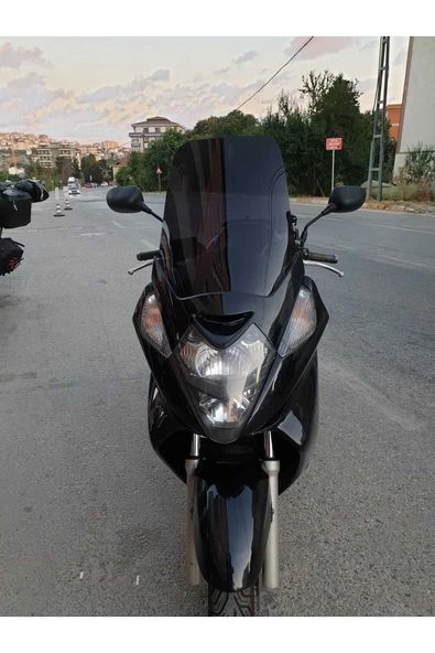 MOTOCAM Honda Silverwing FJS 600 Siperlik Ön Cam 2004 2009 Model 52cm Siyah Renkli 4mm
