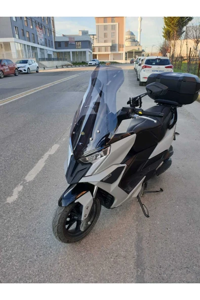 MOTOCAM Kymco Dink R 150 Siperlik Ön Cam 2023-2025 Model 68cm Füme Renkli 4mm