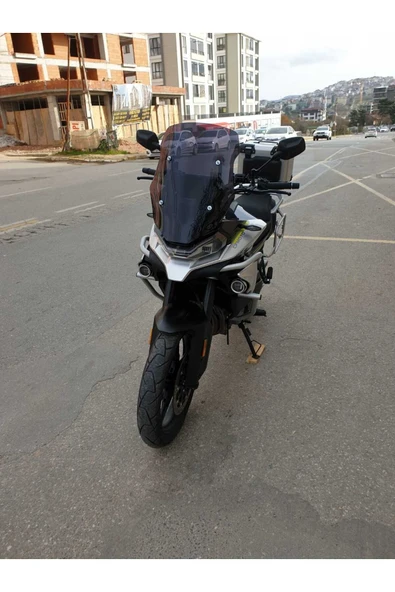 MOTOCAM CF MOTO 800 MT Siperlik Ön Cam 2022-2025 Model 57cm siyah Renkli 4mm UZUN CAM - 2