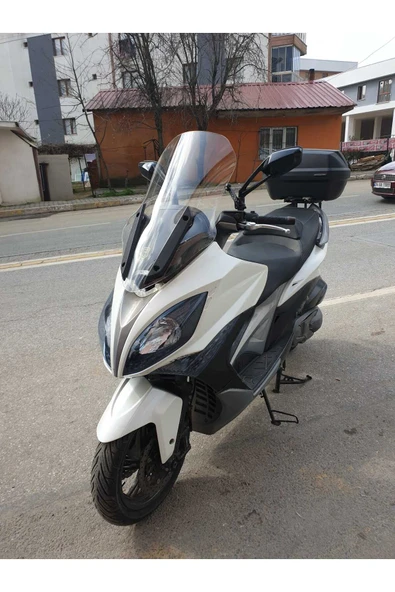 MOTOCAM Kymco Xciting 400 İ Siperlik Ön Cam 2015 Model 72cm Şeffaf Renkli 4mm UZUN CAM - 2