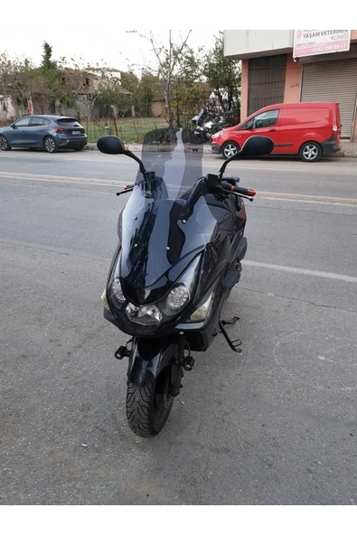MOTOCAM Daelim S3 Advance Siperlik Ön Cam 2010-2018 Model 77cm Füme Renkli 4mm