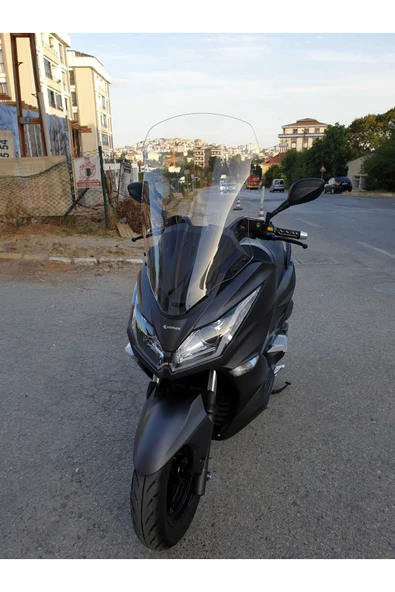 MOTOCAM Kanuni Reha 250 Siperlik Ön Cam 2022-2025 Model 72cm Şeffaf Renkli 4mm UZUN CAM - 3