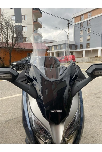 MOTOCAM Honda Forza 250 Siperlik Ön Cam 2018 2020 Model 58cm Şeffaf Renkli 4mm