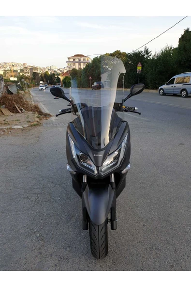 MOTOCAM Kanuni Reha 250 Siperlik Ön Cam 2022-2025 Model 72cm Şeffaf Renkli 4mm UZUN CAM